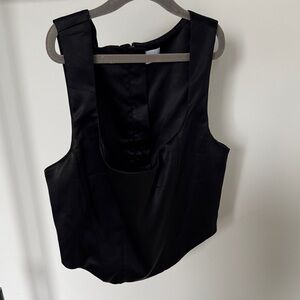 Sunday Best Black Crop Top Size Small